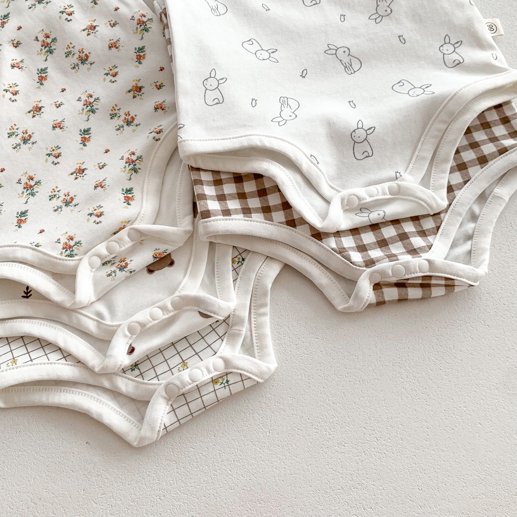 Mùa Hè Bé Jumpsuit Ins Hàn Quốc Bé Jumpsuit Quần áo Trẻ Em 0-24 Tháng