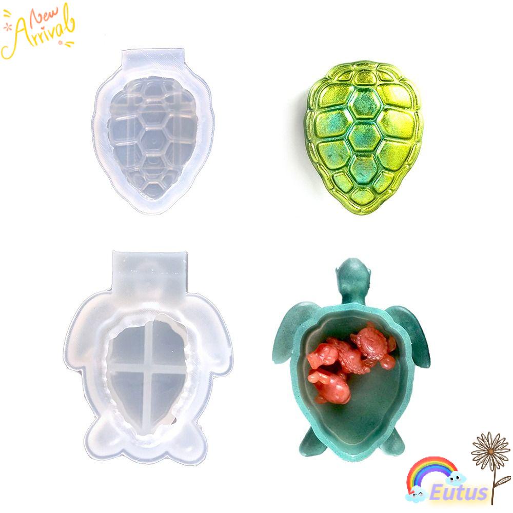 Khuôn Silicon Làm Hộp Đựng Trang Sức Hình Rùa Biển Trong Suốt