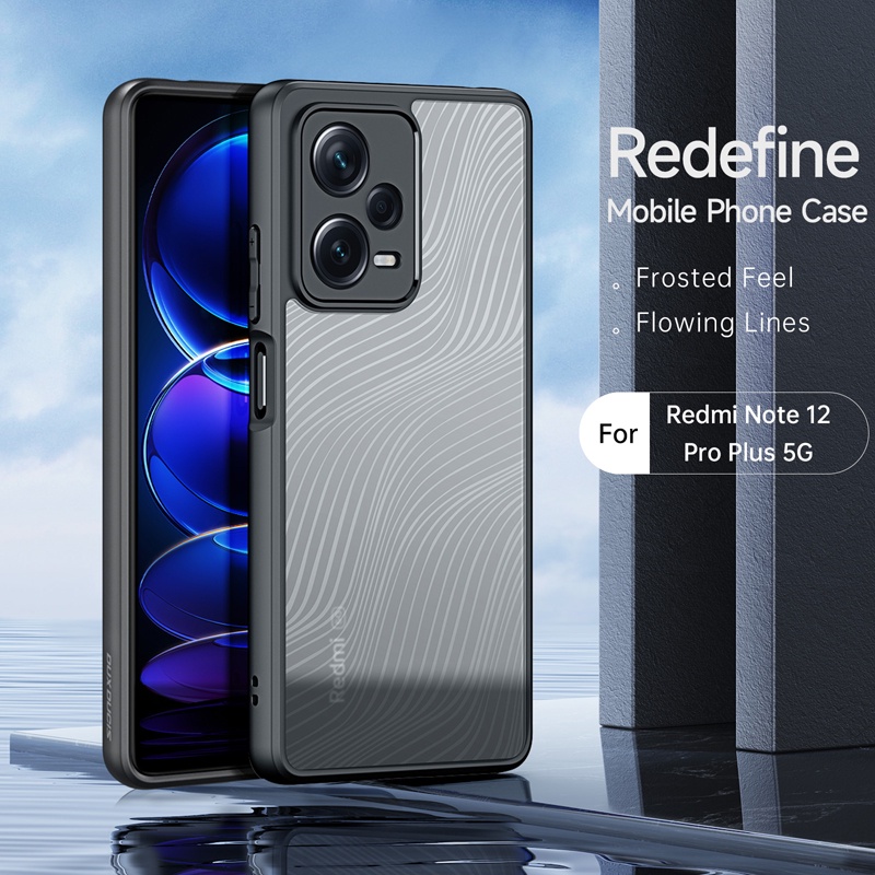 Ốp Điện Thoại DUX DUCIS TPU PC Nhám Chống Dấu Vân Tay Cho Xiaomi Redmi Note 12 Pro Plus 5G