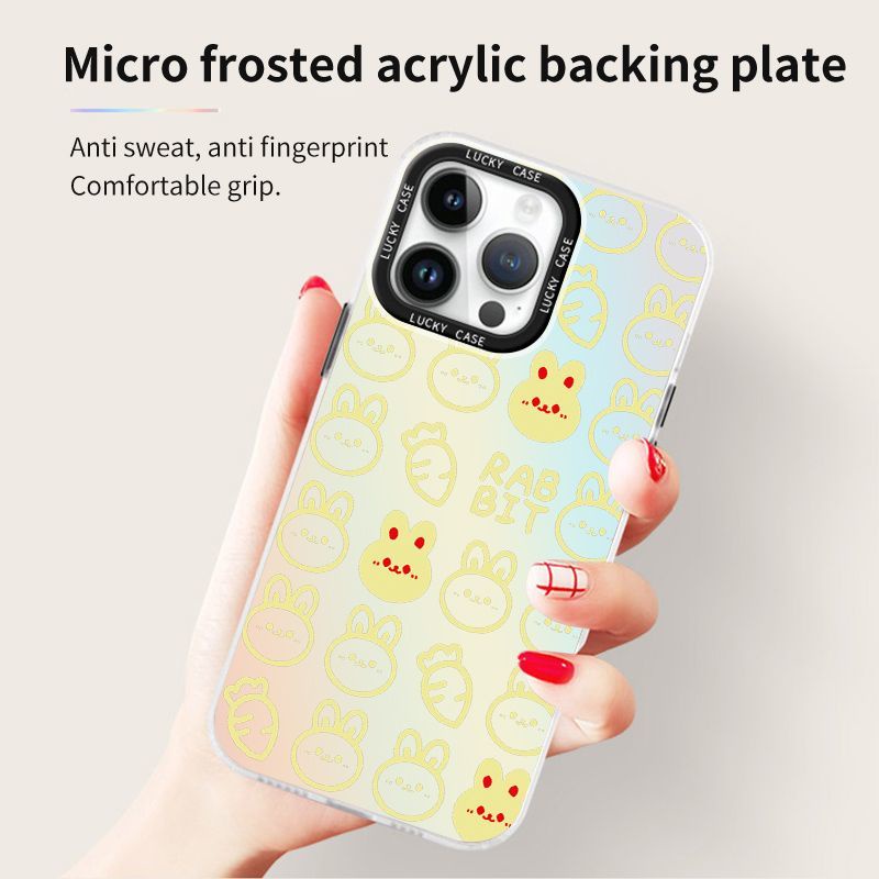 Ốp Điện Thoại Imd In Hình Thỏ Màu Laser 1314 Vitality Cho Iphonexr12678Plus