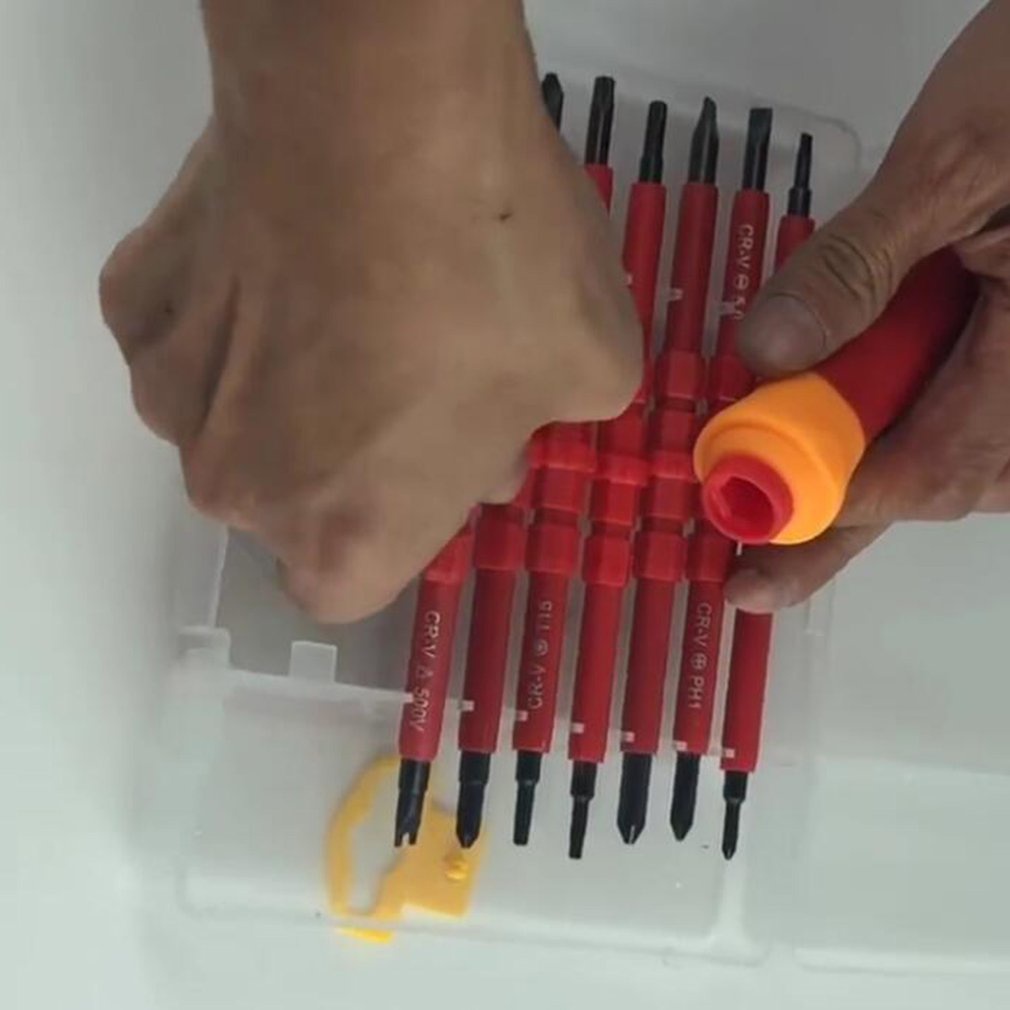 =Christmas=8PCS Screwdriver Bit Set For Electrical Insulated Kit Household Repair Tools