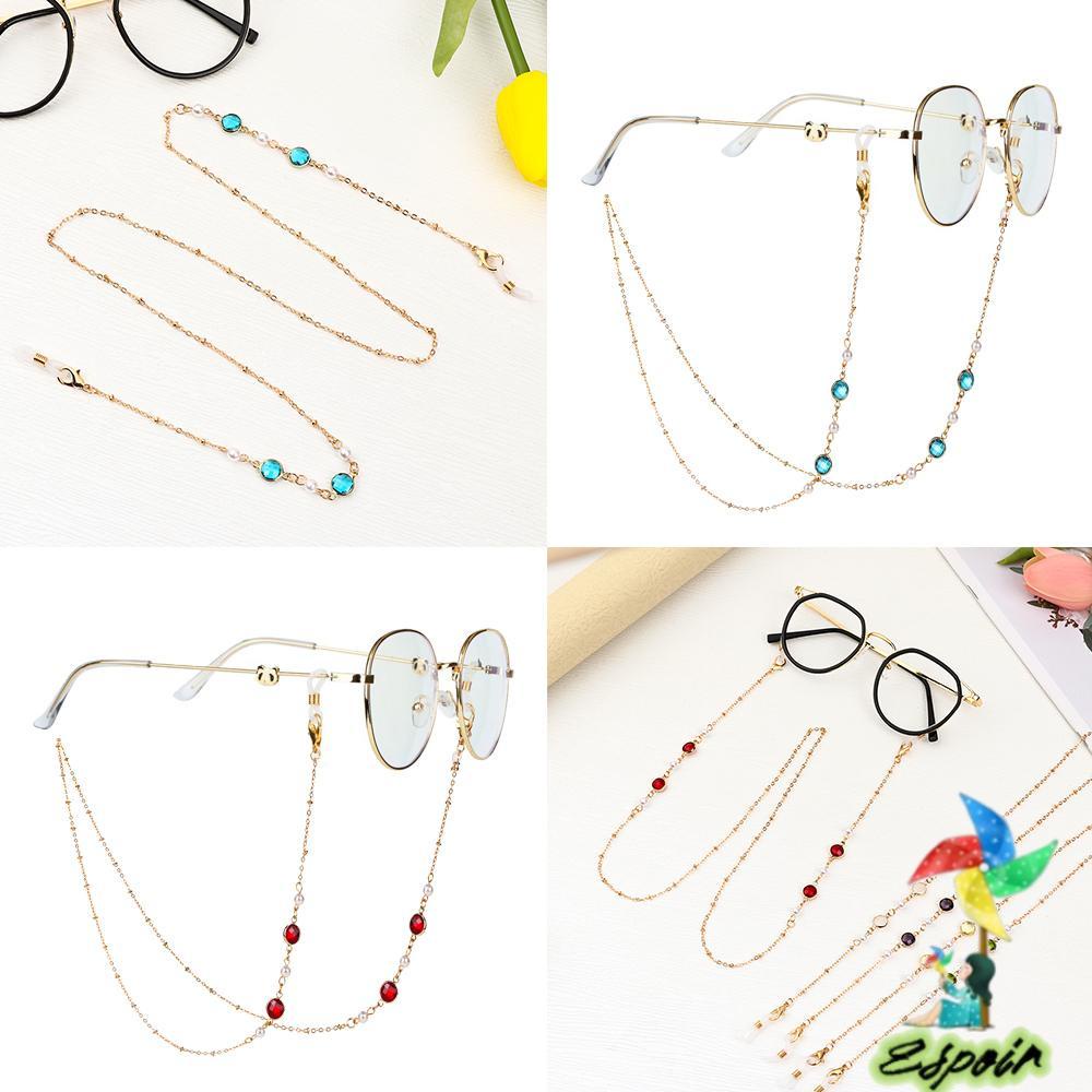 ESPO Dây Chuỗi Hạt Pha Lê Đeo Mắt Kính Giá Đỡ