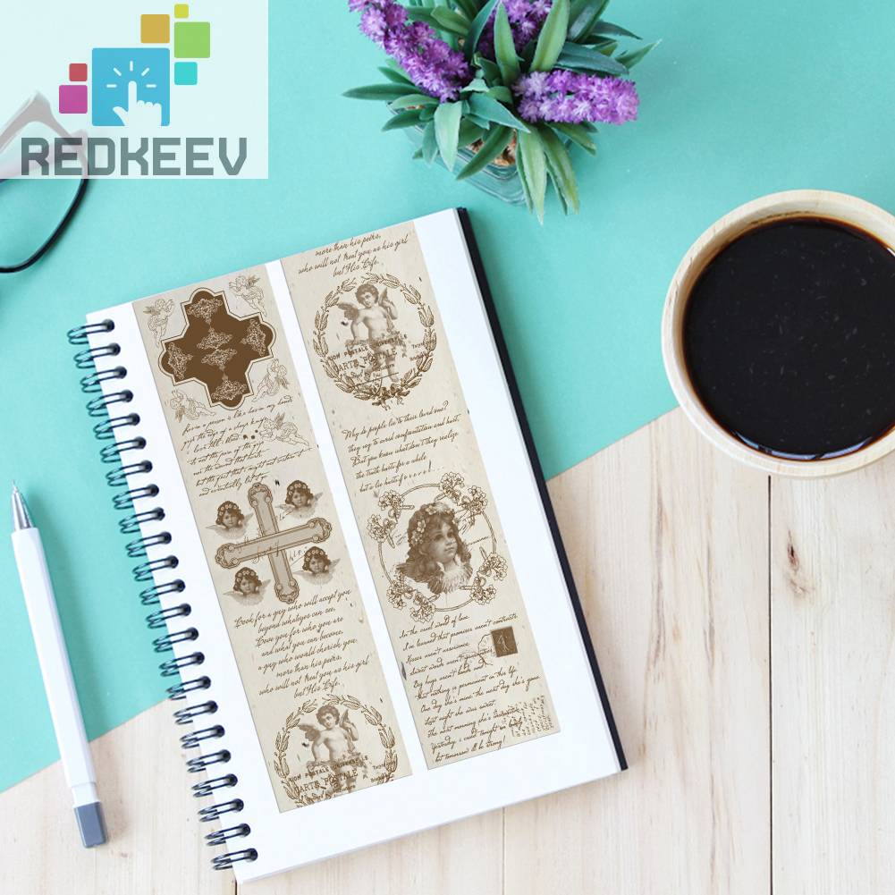 Giấy Trang Trí Sổ Tay Phong Cách Retro DIY