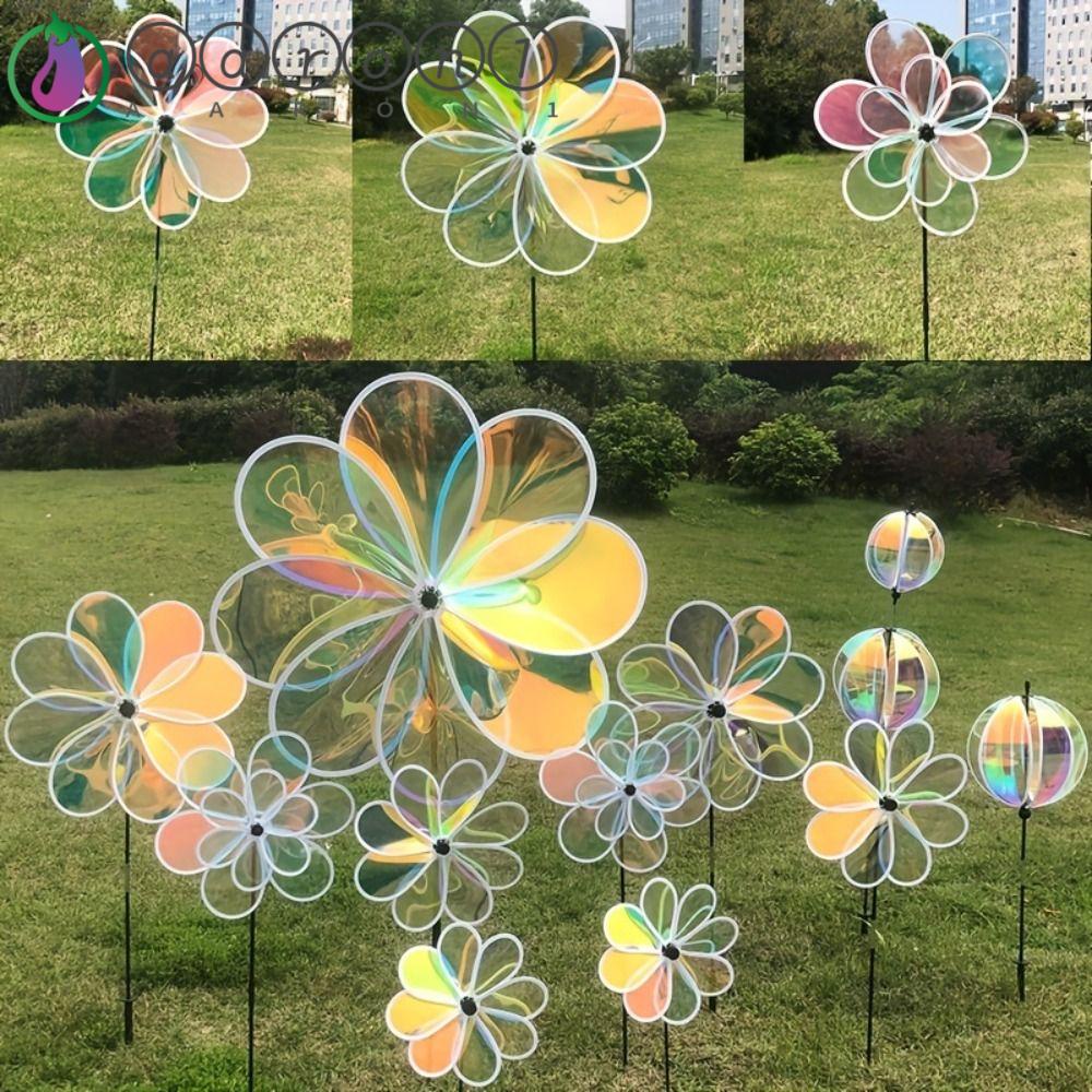 Chong Chóng Gió Trong Suốt Nhiều Màu Sắc 1 Màu Xinh Xắn Trang Trí Vườn
