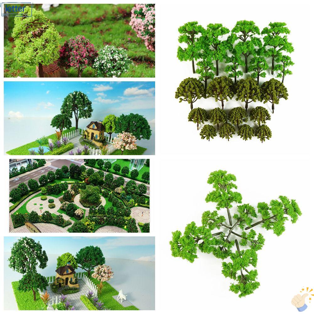 Set 20 Mô Hình Đường Phố Mini Trang Trí Tiểu Cảnh