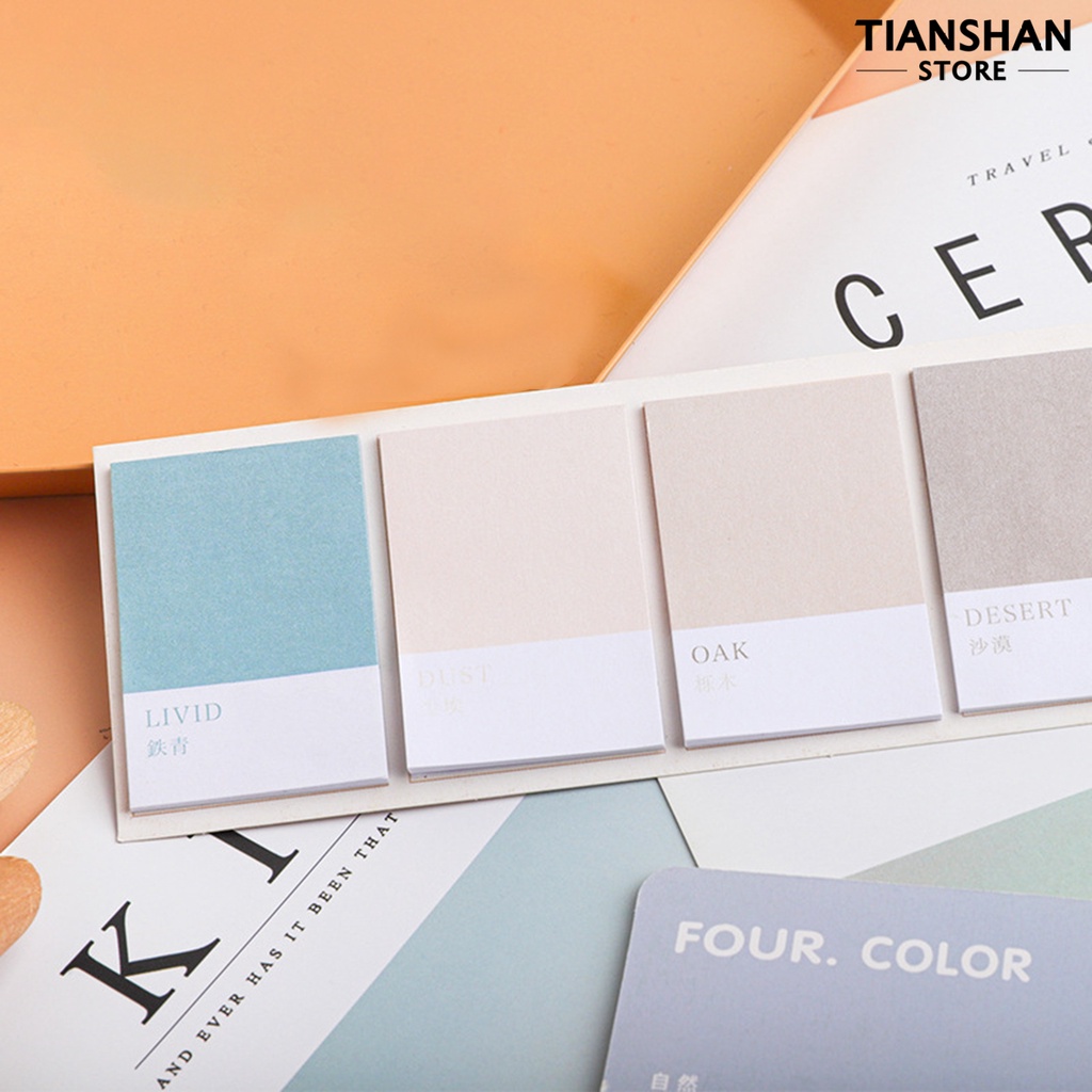 Set 80 Giấy Ghi Chú Đánh Dấu Trang Sách Di Động Đáng Yêu Có Thể Tháo Gỡ Trang Trí Trường Học