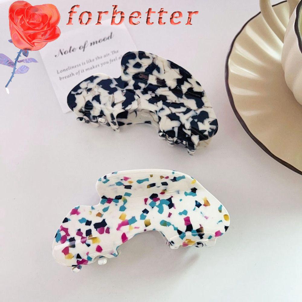 FORBETTER Kẹp Tóc Hình Học Cỡ Lớn Phong Cách Hàn Quốc Dễ Thương Cho Nữ