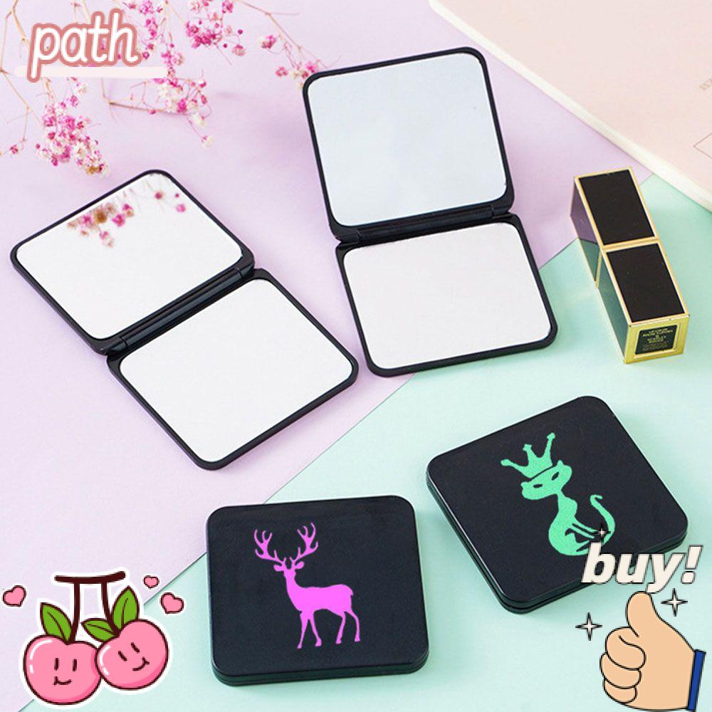 PATH Gương Trang Điểm Gấp Gọn Bỏ Túi Họa Tiết Hoạt Hình Dễ Thương
