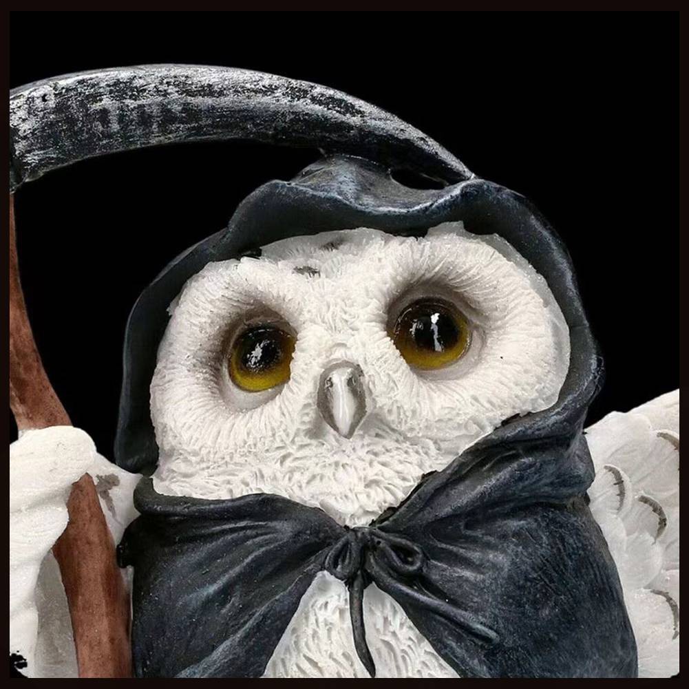 Tượng Hình Con Cú Bằng Nhựa Resin Để Bàn Trang Trí