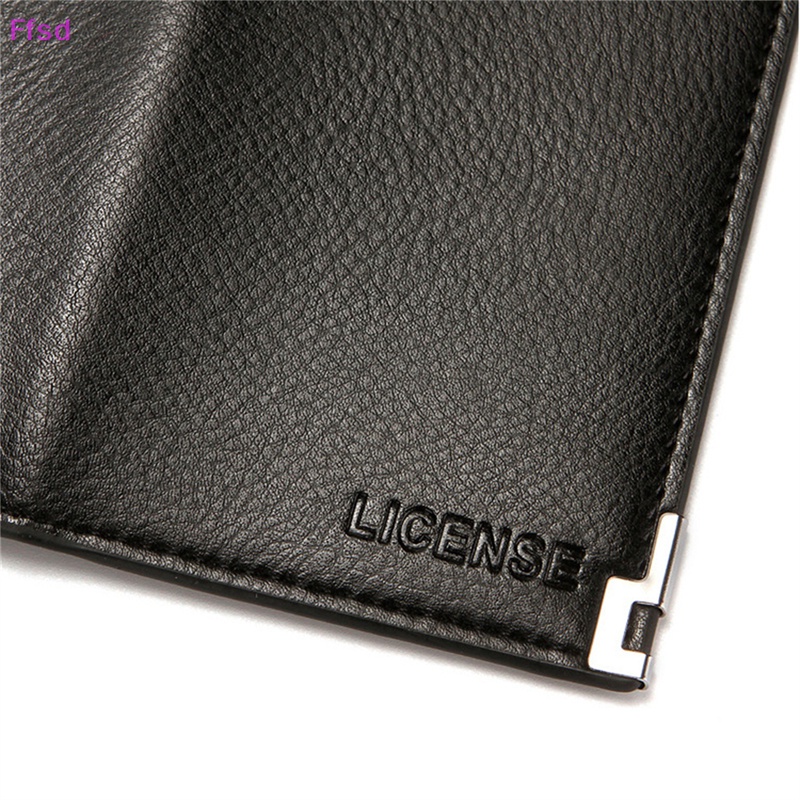 Ví Da PU Mỏng Đựng Thẻ / Tiền Xu Nhiều Ngăn Đa Năng Cho Nam {Ffsd}