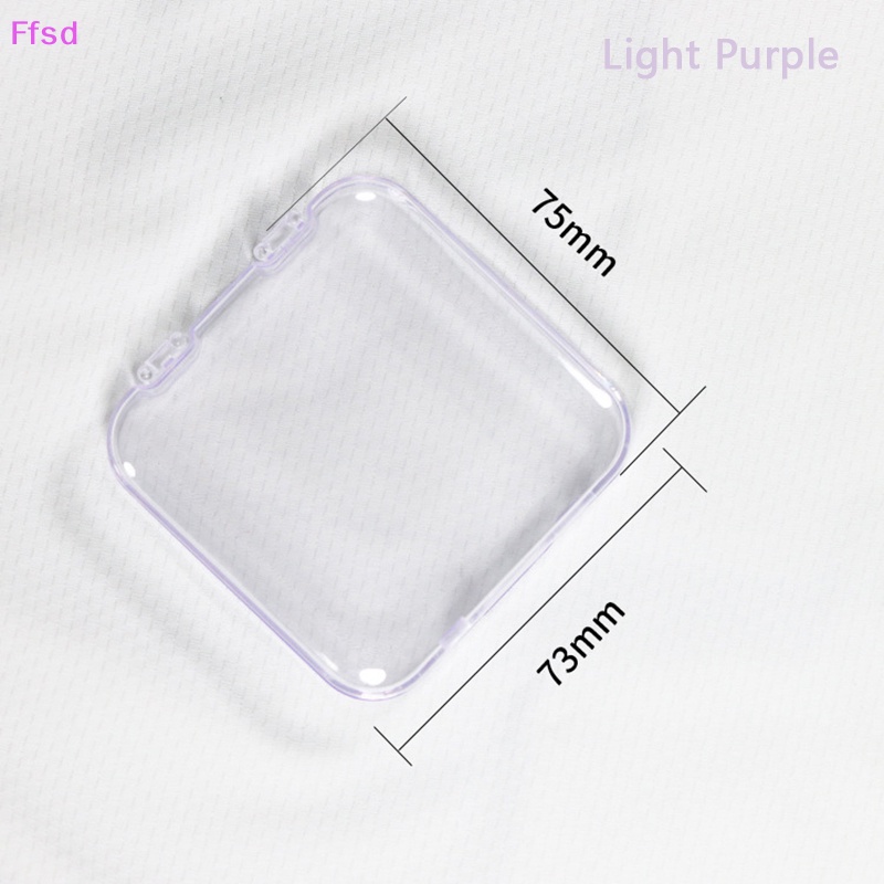 {Ffsd} Hộp Nhựa Trong Suốt Đựng Móng Tay Giả Dạng Nhấn Đựng Trưng Bày DIY * Bán Chạy