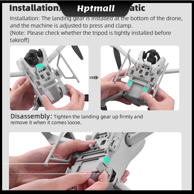 Khung Hạ Cánh Mở Rộng Tháo Lắp Nhanh Cho Dji Mini 3 Drone