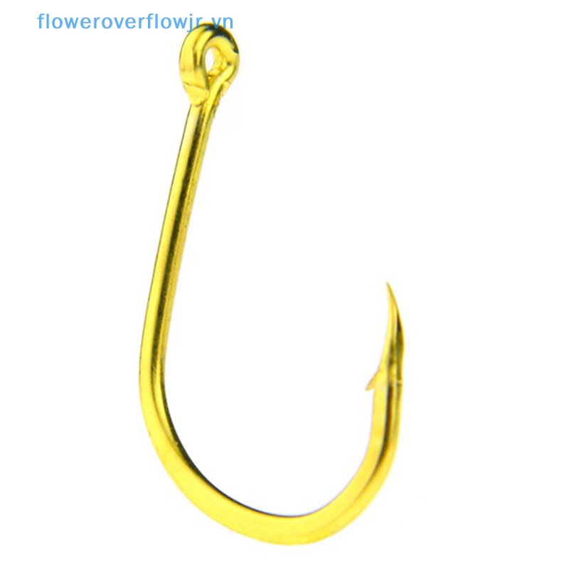 Bộ 100 Móc Câu Cá Bằng Thép carbon Màu Đen Chất Lượng Cao