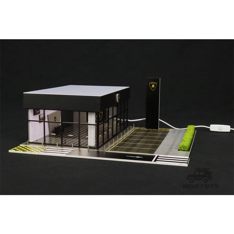 G-fans Mô Hình Cửa Hàng Thức Ăn Có Đèn Led 1: 64