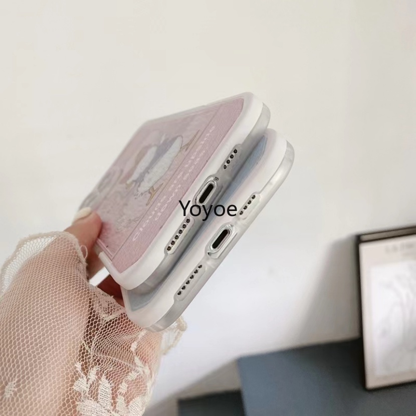 Ốp Điện Thoại Dẻo Họa Tiết Hoạt Hình Chú Vịt Dễ Thương Chống Rơi Cho iPhone 14 13 12 11 Pro Max XS X XR SE 7 8 Plus