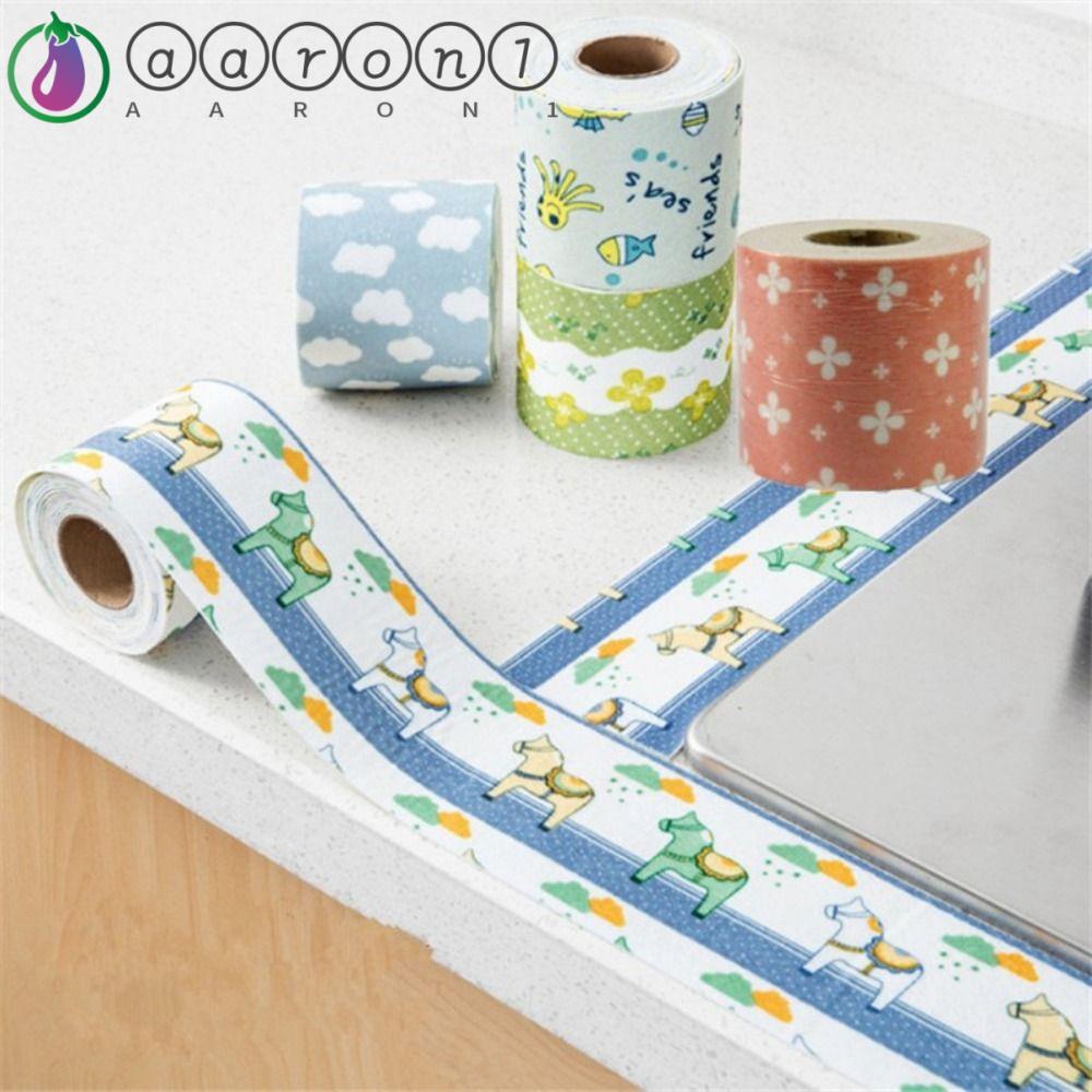 AARON1 Sticker Dán Cửa Sổ Chống Thấm Nước Chống Nấm Mốc Họa Tiết Hoạt Hình Có Thể Tái Sử Dụng