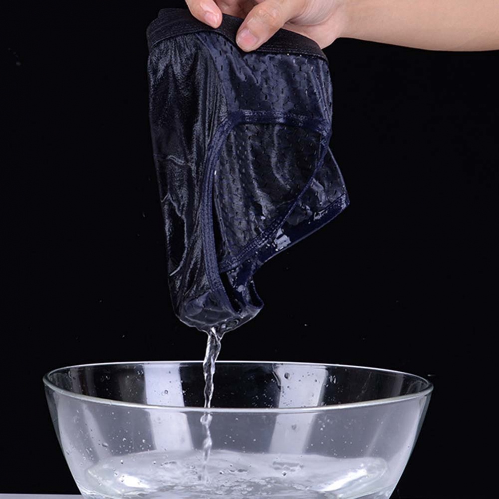 Quần Lót Nam Bằng Lụa Lạnh Mỏng Với Chức Năng Làm Săn Chắc Bụng