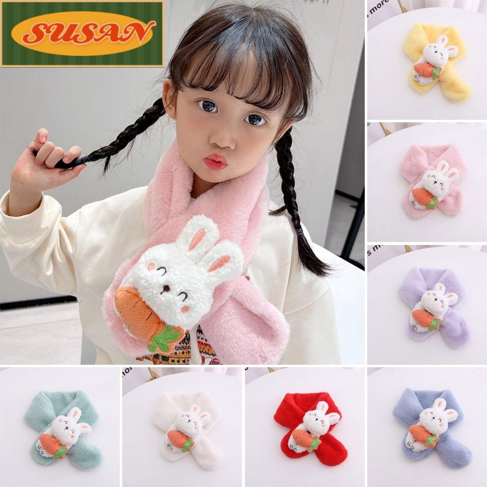 SUSANS Khăn Choàng Giữ Ấm Họa Tiết Hoạt Hình Cho Bé