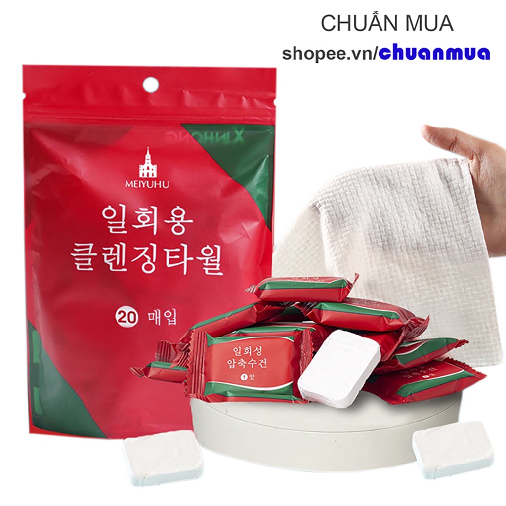 Khăn Nén Du Lịch Dạng Viên Kẹo Tiện Lợi Tissue Paper Tablets