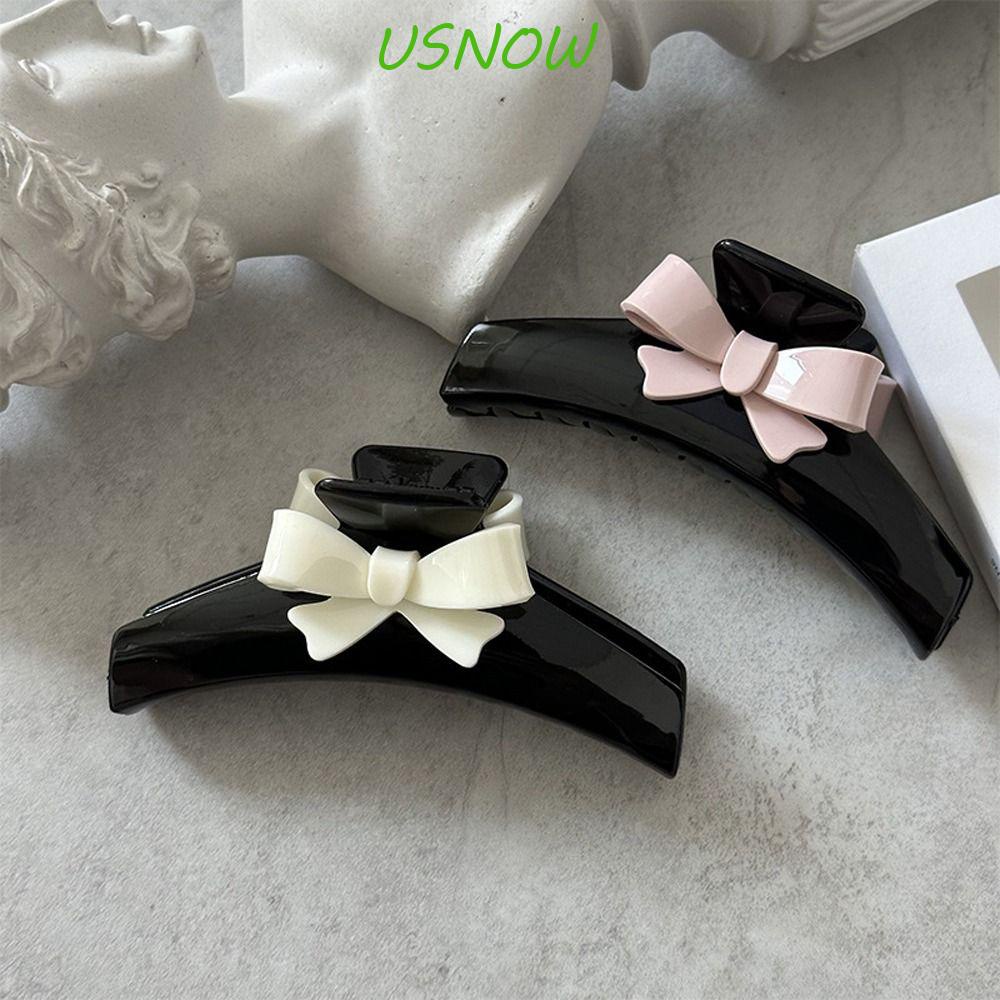 Kẹp Tóc Nơ Lớn Họa Tiết Hình Học Phong Cách Hàn Quốc Ngọt Ngào Thanh Lịch