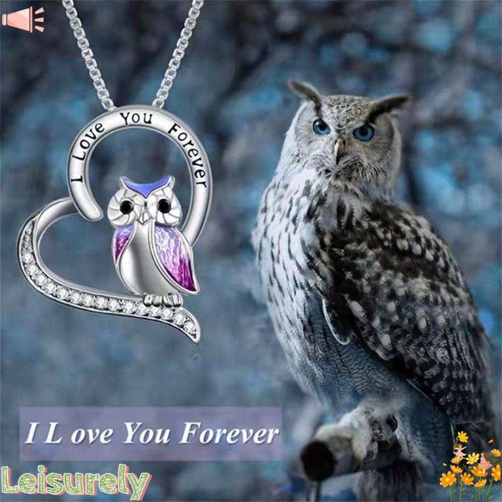 LEILY Vòng cổ Mặt Trái Tim Khắc Chữ I Love You Forever Dùng Làm Quà Tặng Tốt Nghiệp