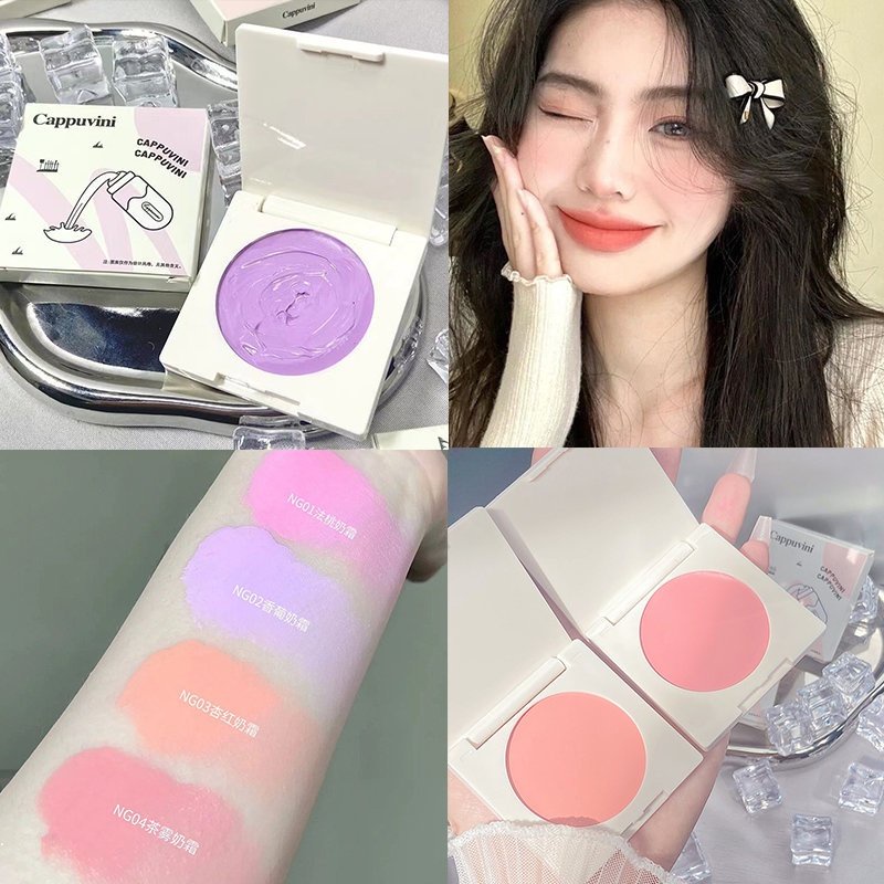 Phấn Má Hồng Dạng Kem Cappuvini Tông Lì Làm Sáng Da Chống Nước Lâu Trôi Không Dễ Phai