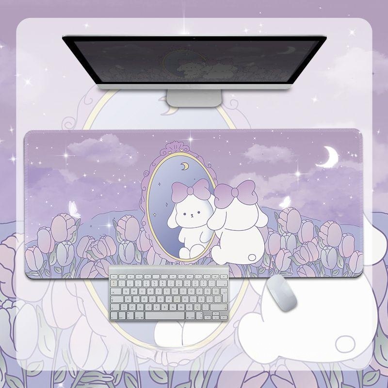 Tấm Lót Chuột Và Bàn Phím Máy Tính Hình Cỏ Mùa Hè Tiện Dụng