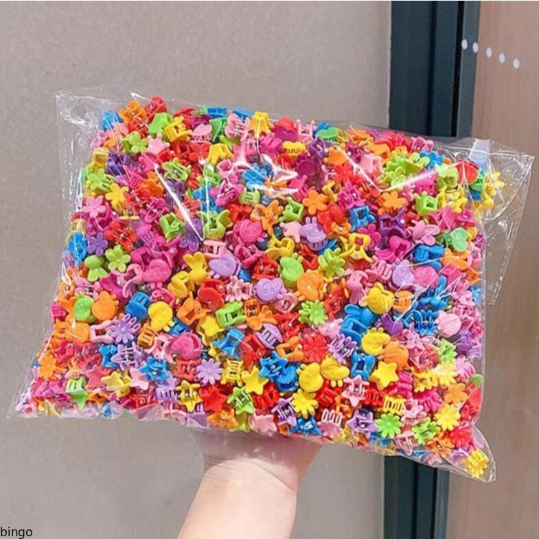Set 40 Kẹp Tóc mini Nhiều Màu Sắc Dễ Thương Cho Bé Gái