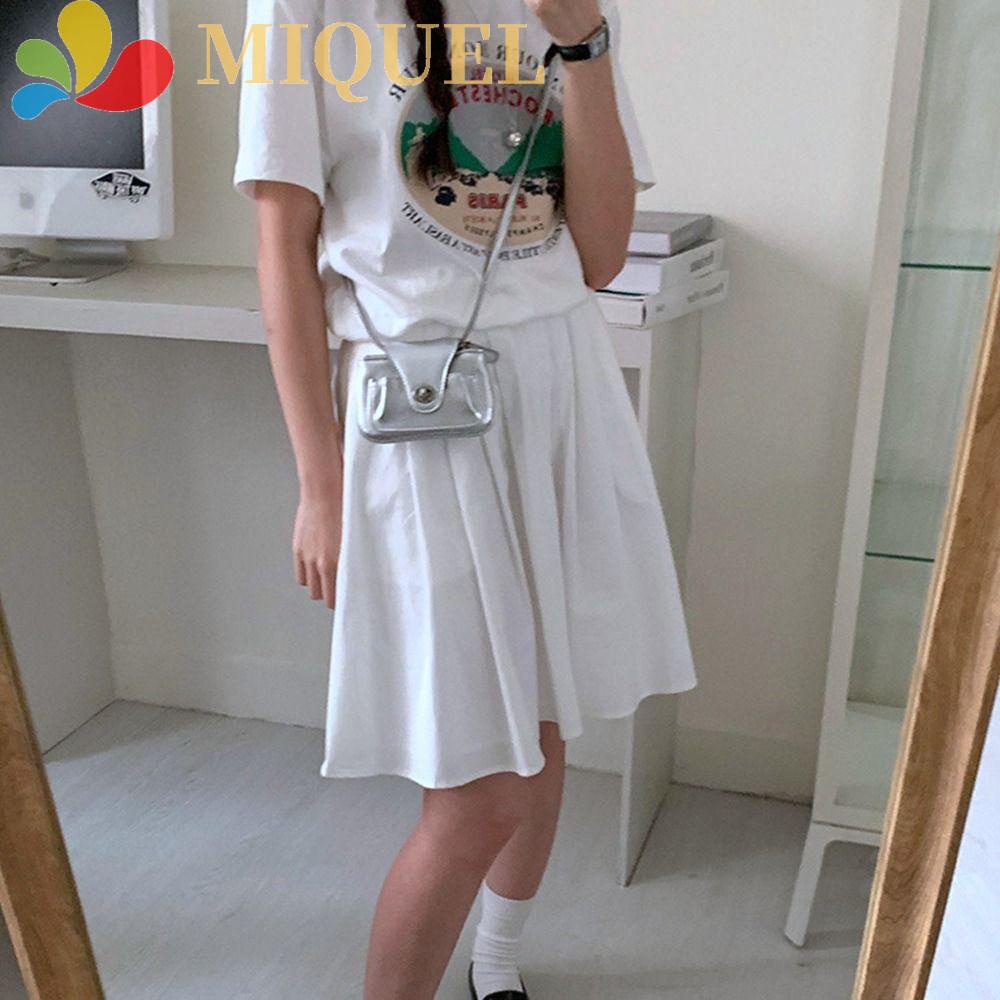 MIQUEL Túi Đeo Chéo Mini Màu Đen / Bạc Phong Cách Hàn Quốc Thời Trang Cho Nữ