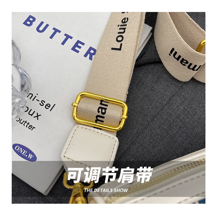 Túi Đeo Chéo Hình Trụ Bản Rộng Thời Trang Mùa Hè 2023 Cho Nữ