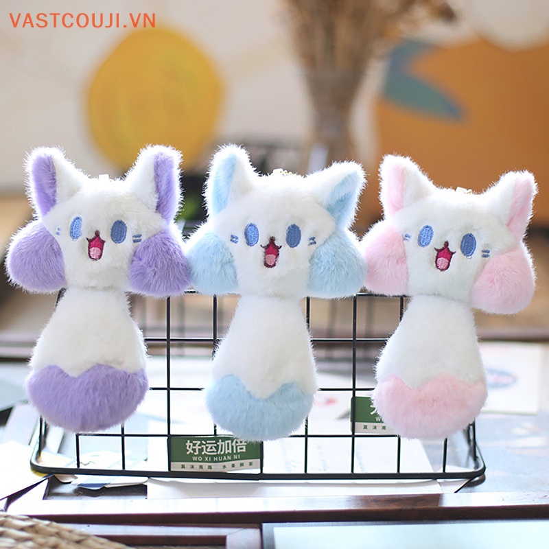 Móc Khóa Hình Cáo Nhồi Bông Đáng Yêu