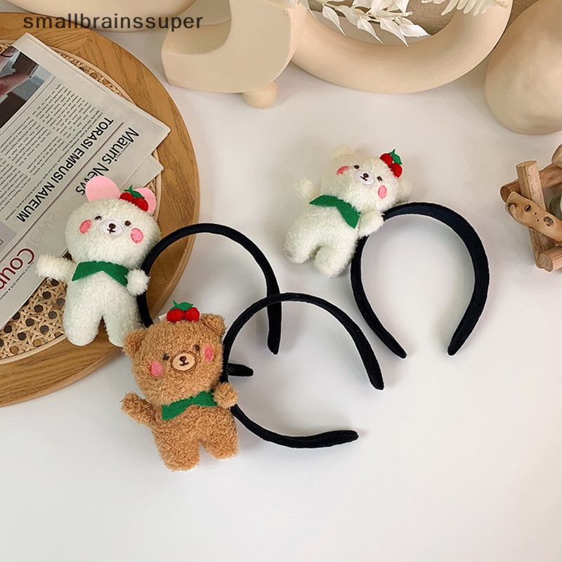 Băng đô cài tóc rửa mặt Hình Gấu Bông Dễ Thương Cho Bé Gái