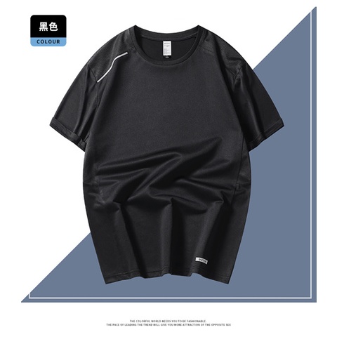 Áo Thun Thể Thao Tay Ngắn Thoáng Khí Mau Khô Thời Trang Cho Nam