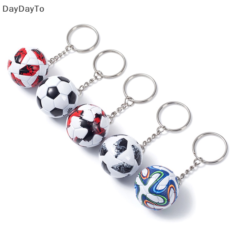 Móc Khóa Da PU Hình Quả Bóng Đá Thời Trang Dành Cho Nam Và Nữ