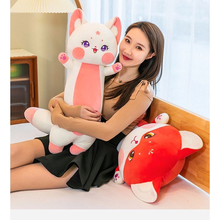 Gối Ôm Dài Hình Chú Cáo Nhồi Bông Dễ Thương