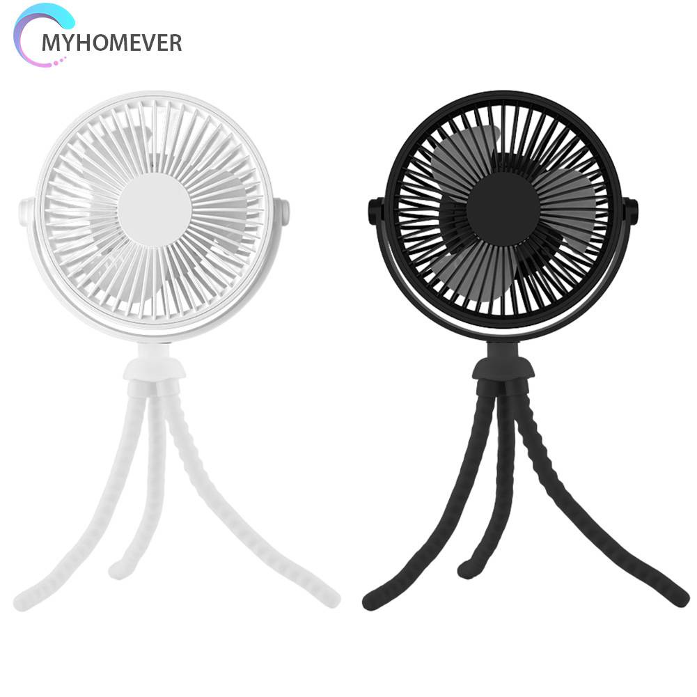 Quạt Mini Cầm Tay 3 Tốc Độ Không Ồn Hình Bạch Tuộc Sáng Tạo