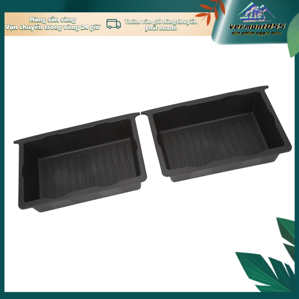Vermont055 2 Chiếc Hộp Bảo Quản Gầm Ghế Ngồi Tổ Chức Khay Đựng Thay Thế Cho Mẫu Tesla Model Y 2020‑2023