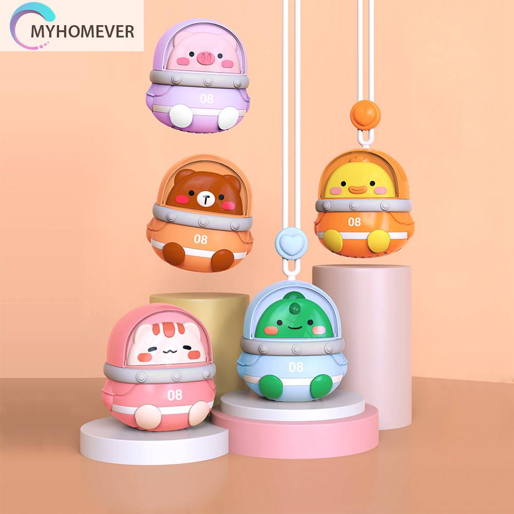 Quạt Làm Mát USB Mini Đeo Cổ 3 Tốc Độ Hình Động Vật Di Động Cho Nhà Ở