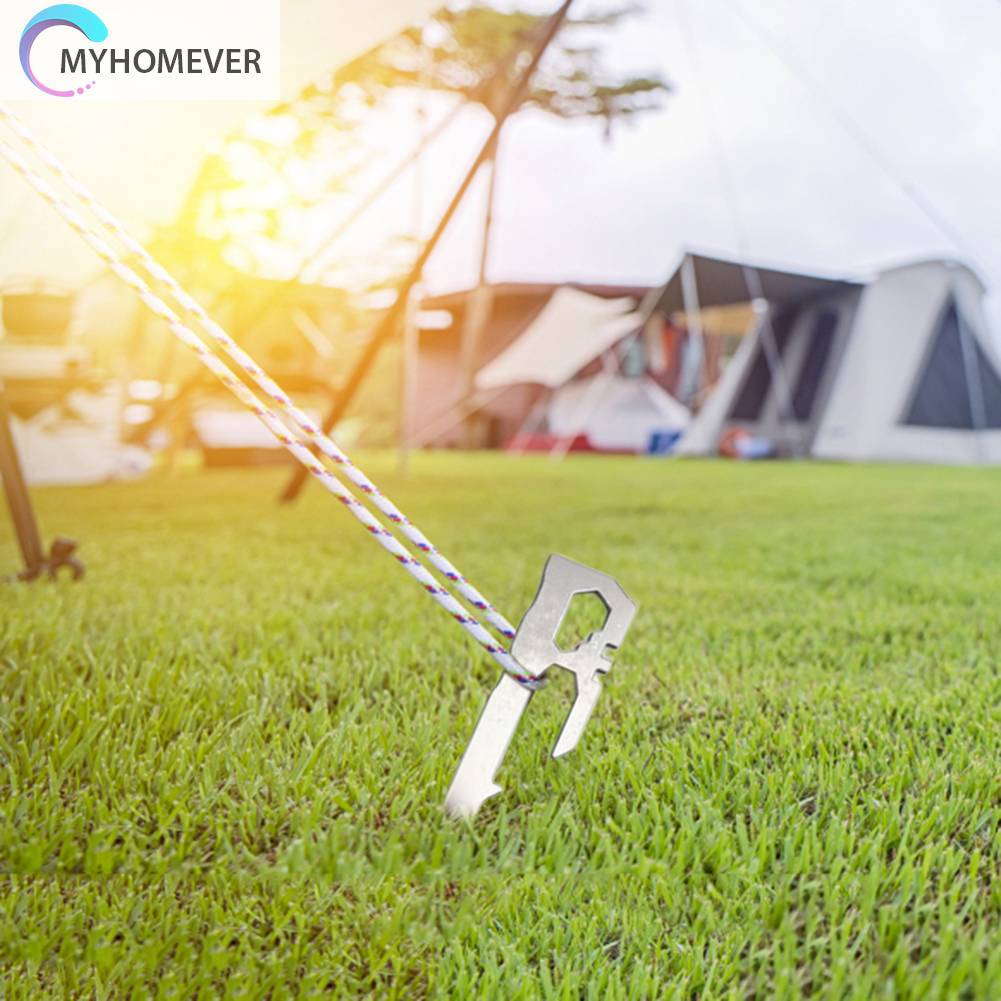 Set 6 Cọc Dựng Lều Bằng Thép Không Gỉ 28cm