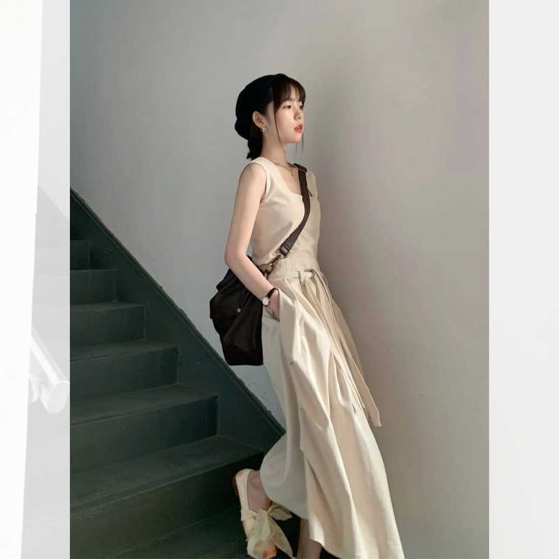 ✨Set Áo Sát Nách Dáng Rộng Phối Chân Váy Chữ A Cỡ Lớn Thời Trang Trẻ Trung Cho Nữ