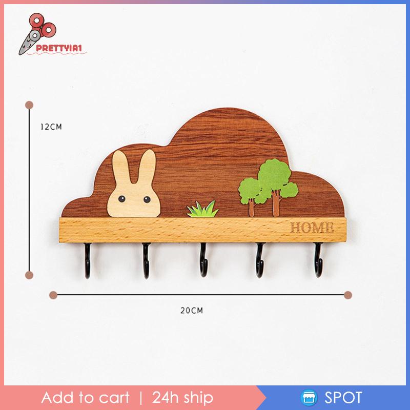 Móc Treo Chìa Khóa Gắn Tường Thiết Kế Dễ Thương Trang Trí Nhà Cửa