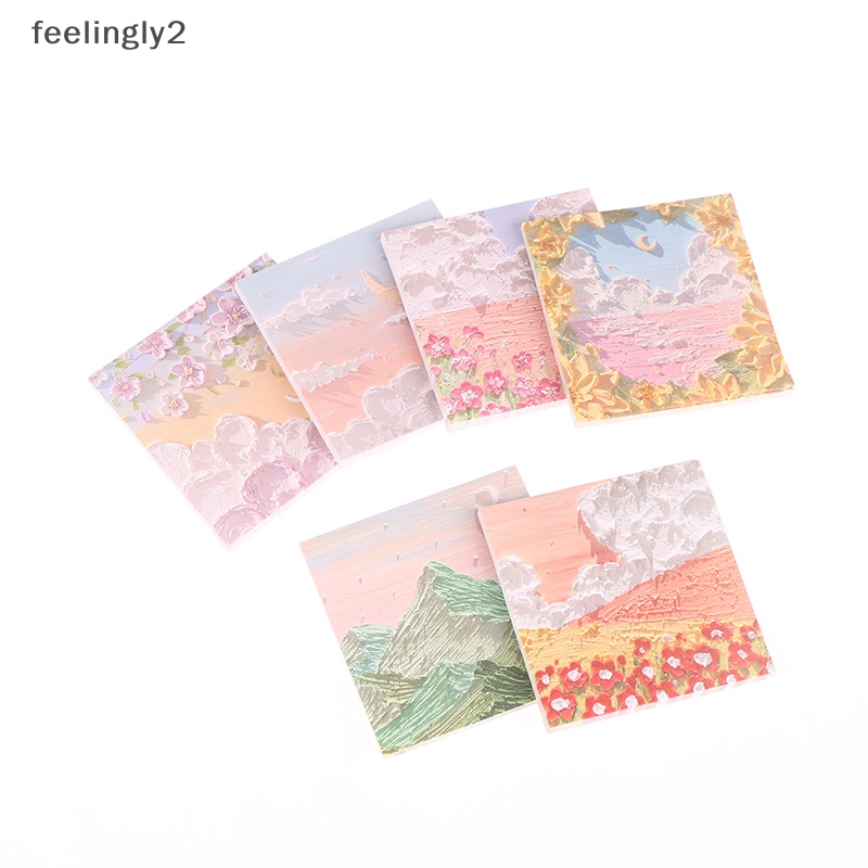 [Hàng Có Sẵn] Giấy Ghi Chú Tự Làm Không Dính Phong Cách Đồng Quê Nhỏ Tươi Mới (F)