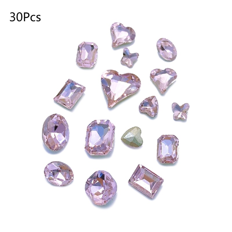 Set 30 Hạt Đá 3D Đính Móng Nghệ Thuật