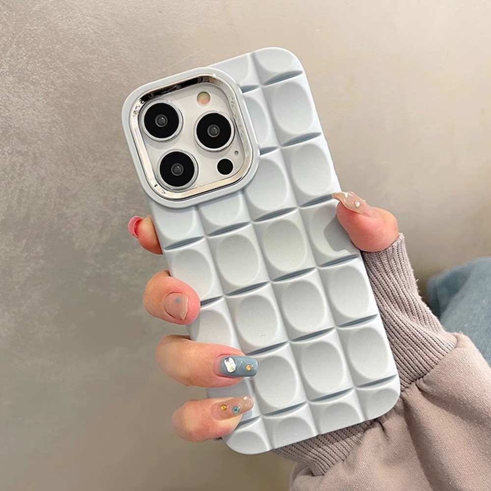 Ốp Điện Thoại TPU Mềm Nhám Chống Trượt Chống Rơi Hình Bánh Macaroon 3D Cho IPhone 11 12 13 14 Pro Max
