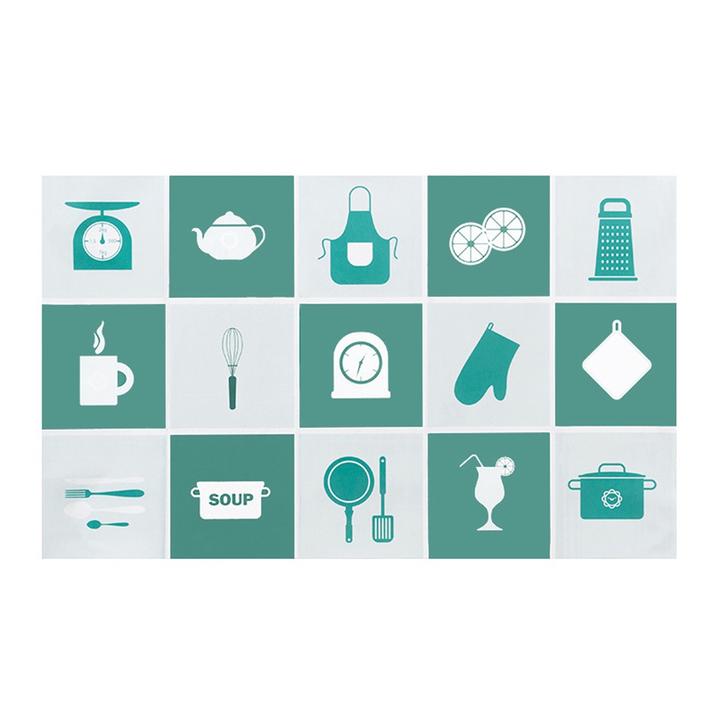 Miếng Dán Tường Trang Trí Tự Dính Chống Dầu Chịu Nhiệt Nhiều Màu Sắc