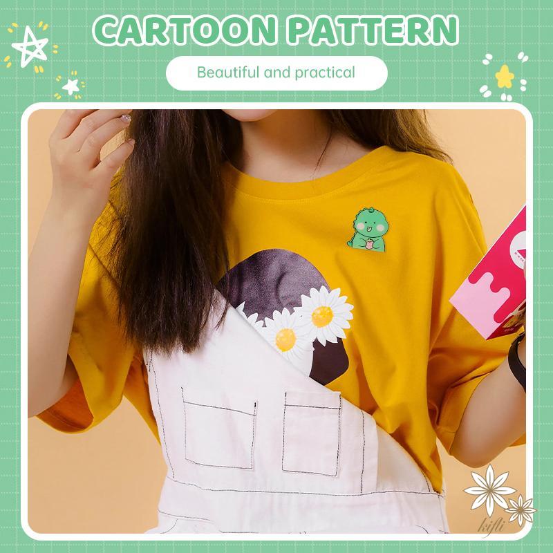 Huy Hiệu Cài Áo Hình Khủng Long Hoạt Hình Đáng Yêu Thời Trang Theo Phong Cách Nhật Hàn