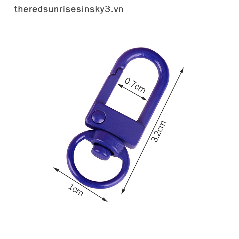 # # Set 5 Vòng Kẹp Móc Khóa Xe Hơi Bằng Kim Loại Màu Kẹo Ngọt Dễ Thương Có Thể Xoay Được Làm Trang Sức DIY