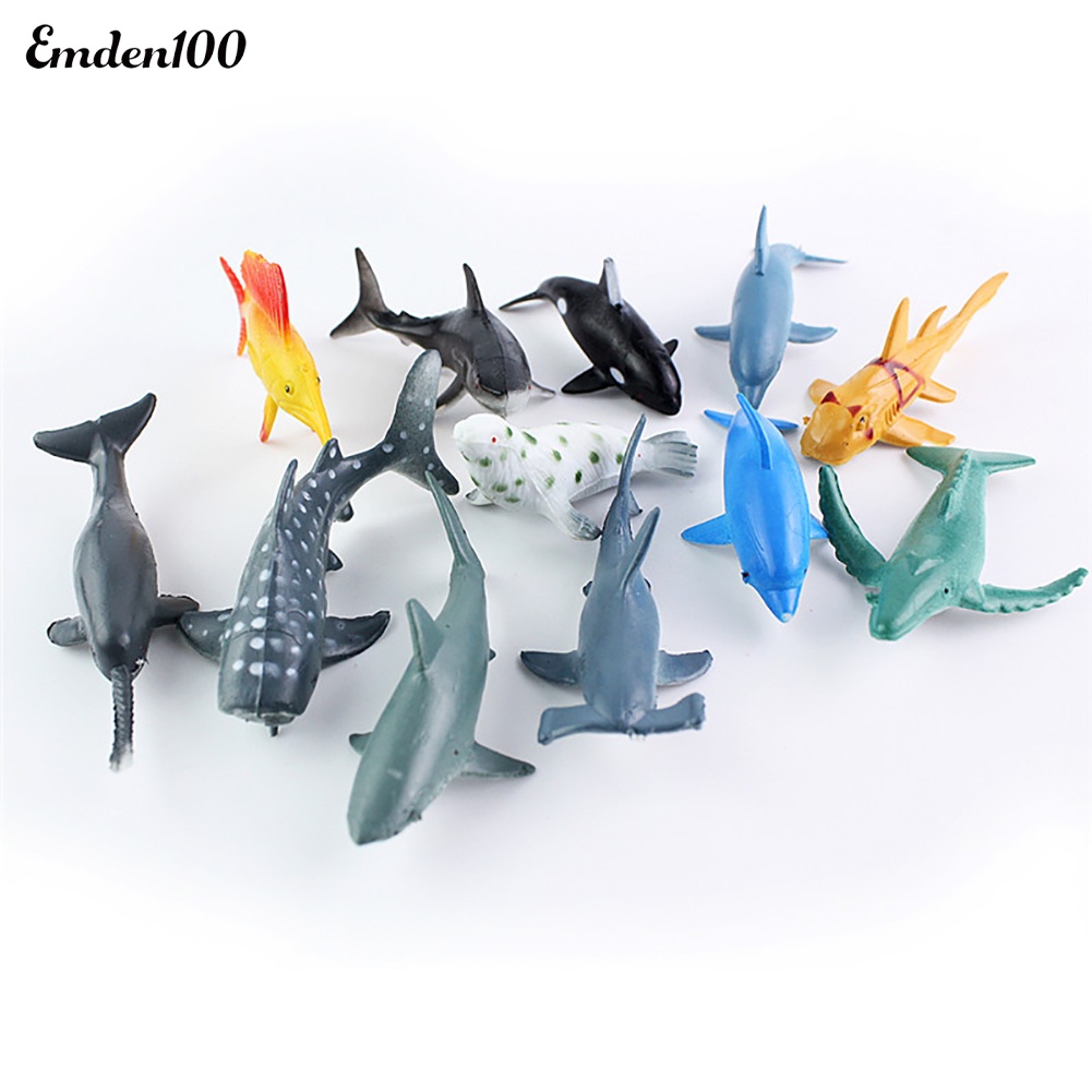 [EMDEN] Set 24 Mô Hình Động Vật Biển Sống Động Như Thật Cho Bé