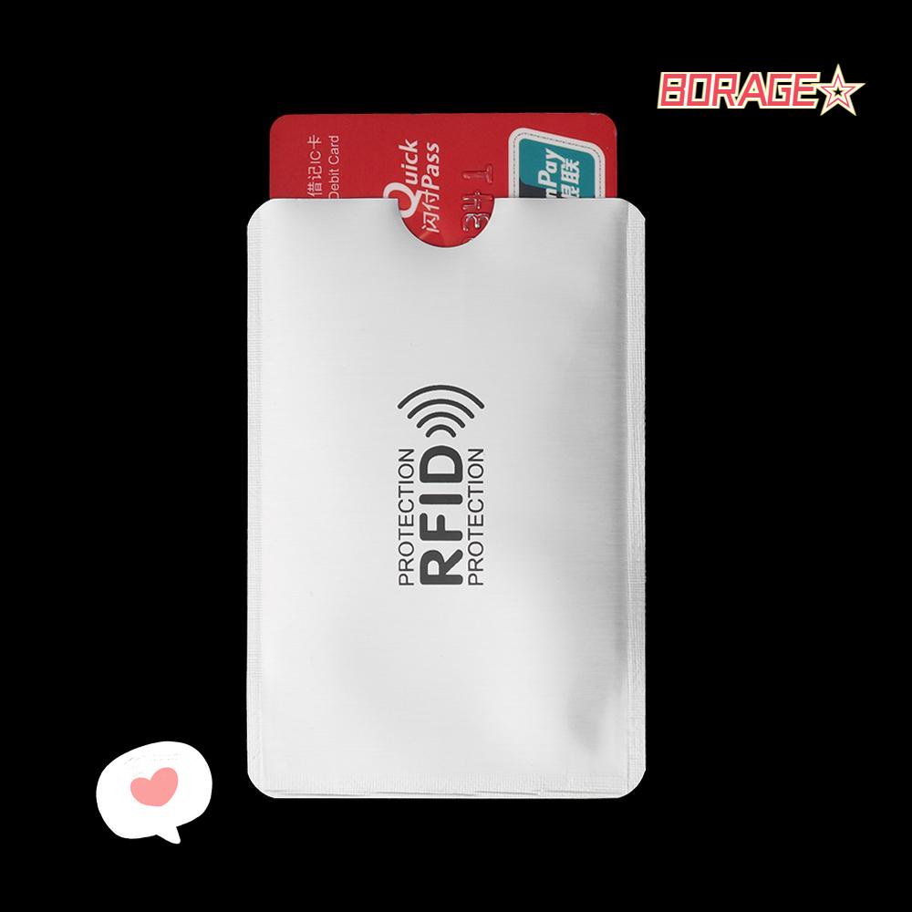 BORAG Set 10 Túi Nhôm Đựng Thẻ Chống Quét Rfid