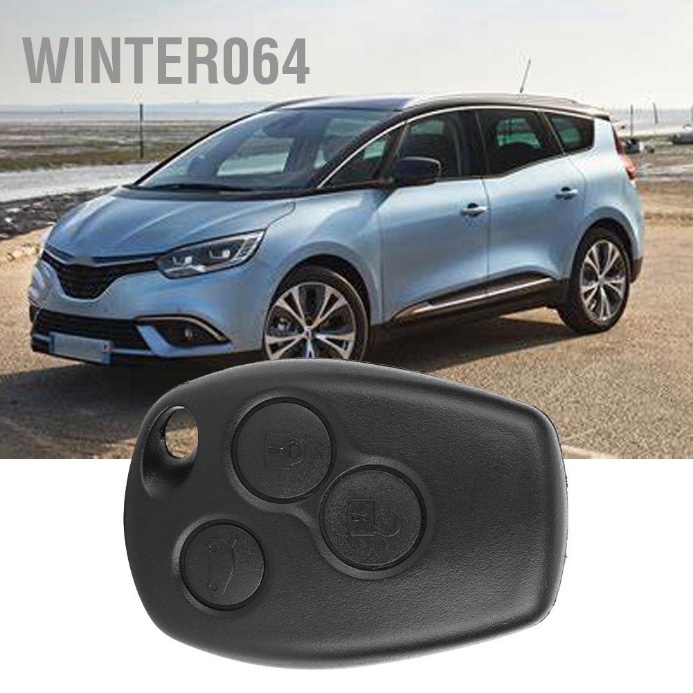 Winter064 3 Nút Ô Tô Điều Khiển Từ Xa Chìa Khóa Fob Vỏ Phù Hợp Cho Renault Logan Sandero Clio Fluence Vivaro Master